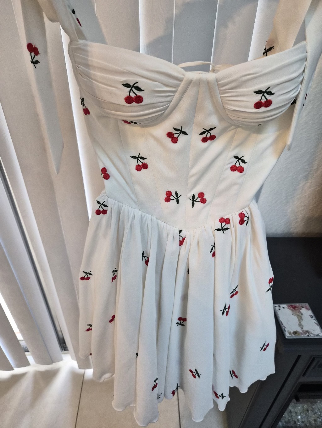 Teuta Matoshi Cherry Short Dress — image 5 of 8